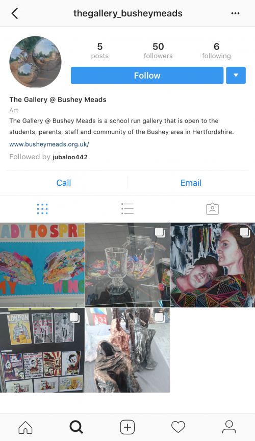 The Gallery @ Bushey Meads now has Instagram!