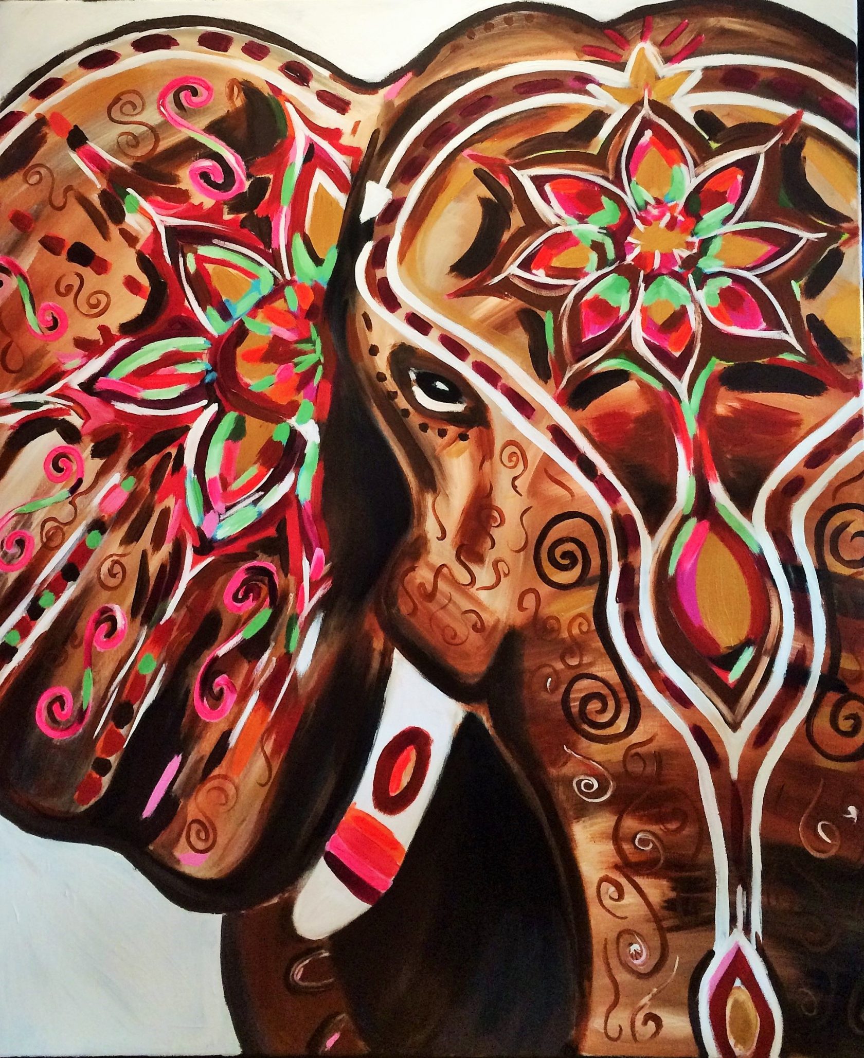 Indian Elephant Family Art Course