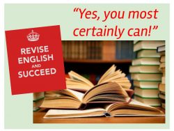 You CAN revise for English!