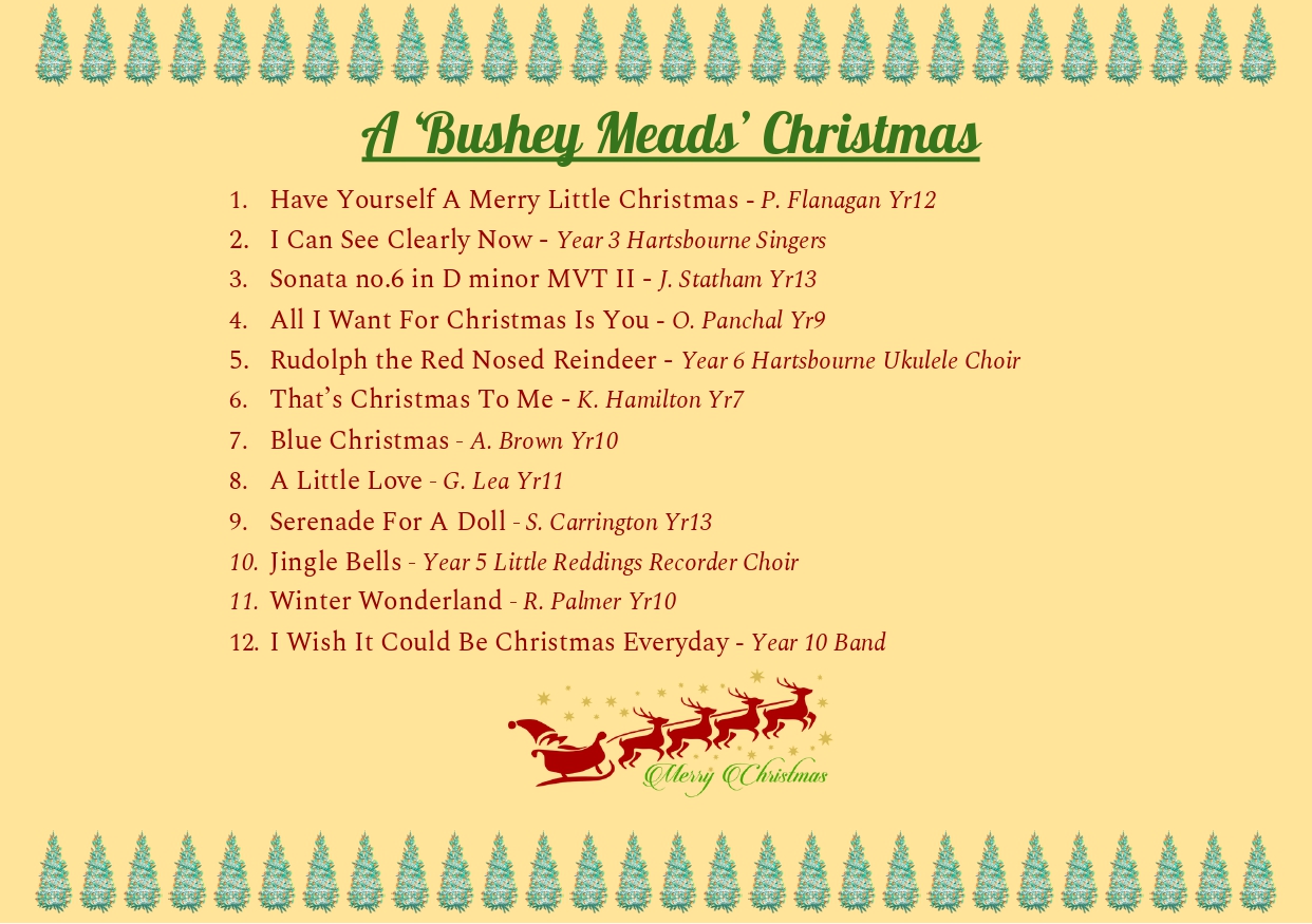 Music Department Christmas CD