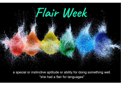 Flair Week in Humanities and Social Sciences
