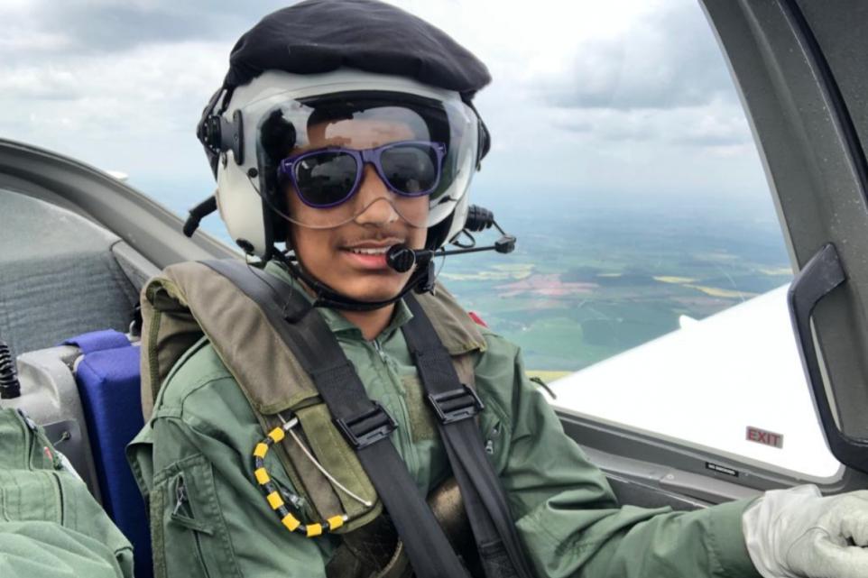 Bushey Meads School teen takes to the sky with RAF pilots