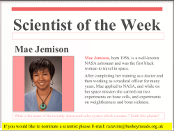 Scientist of the week