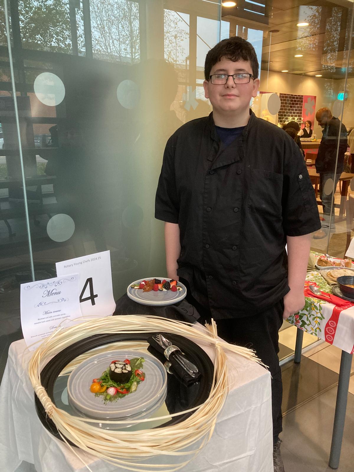 Local Students Showcase Culinary Skills at Rotary Young Chef Competition