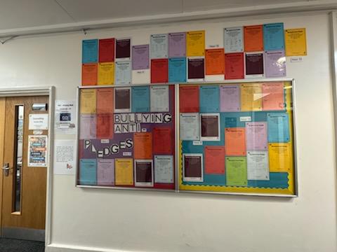 Whole school Anti-bullying Pledges  Brighten H Corridor