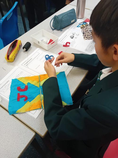 Year 7 Textiles Students Create Colorful Pencil Cases