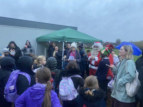 Santa visits Bushey Meads