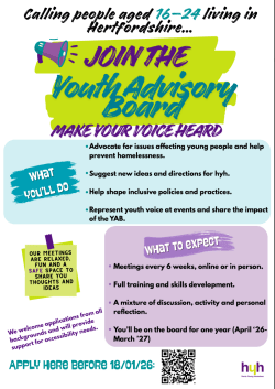 Have your voice heard! Youth Advisory Board