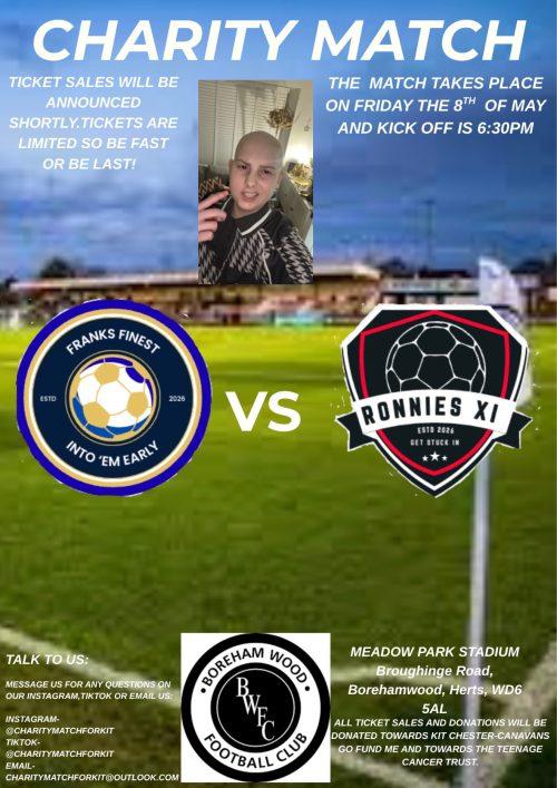 Charity match for kit