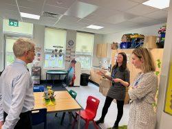 Department for Education Adviser Visits the Bushey St James Trust