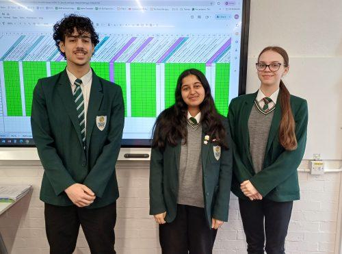 Three Year 11 Students Achieve 100% marks in the IT Public Exam