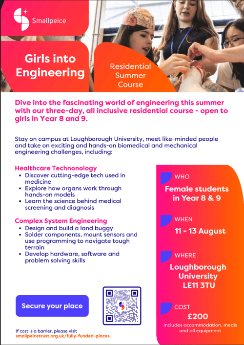 Girls into Engineering- Year 8 and 9