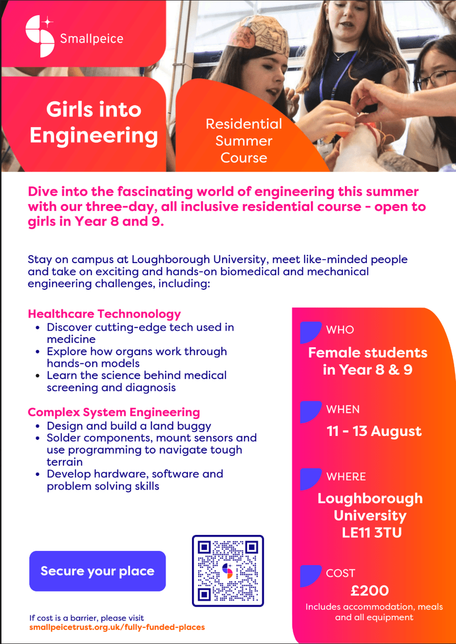 Girls into Engineering- Year 8 and 9
