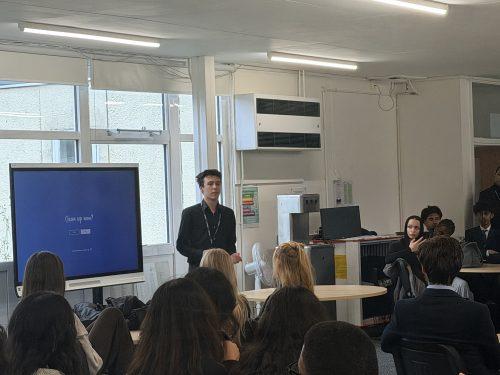 Alumni Nathan returns to inspire future generations!