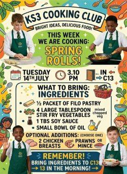 KS3 Cooking Club