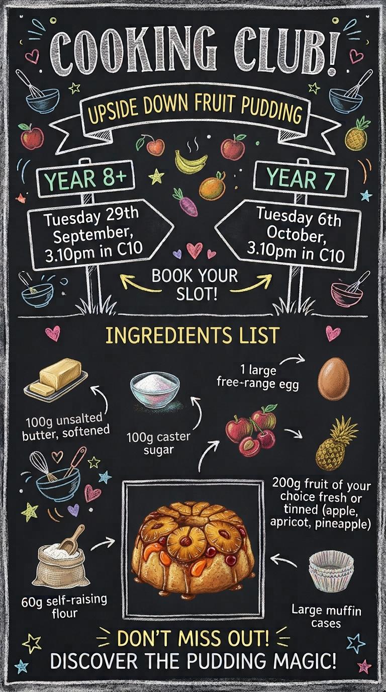 Cooking Club Returns: New Alternating Schedule!