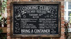 Join our cooking club – Tuesday 22nd September in C11 3.10pm-4.10pm