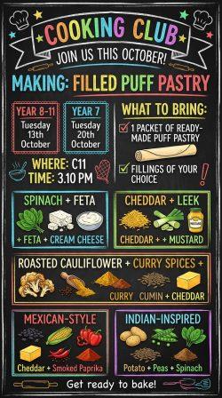 Cooking club news