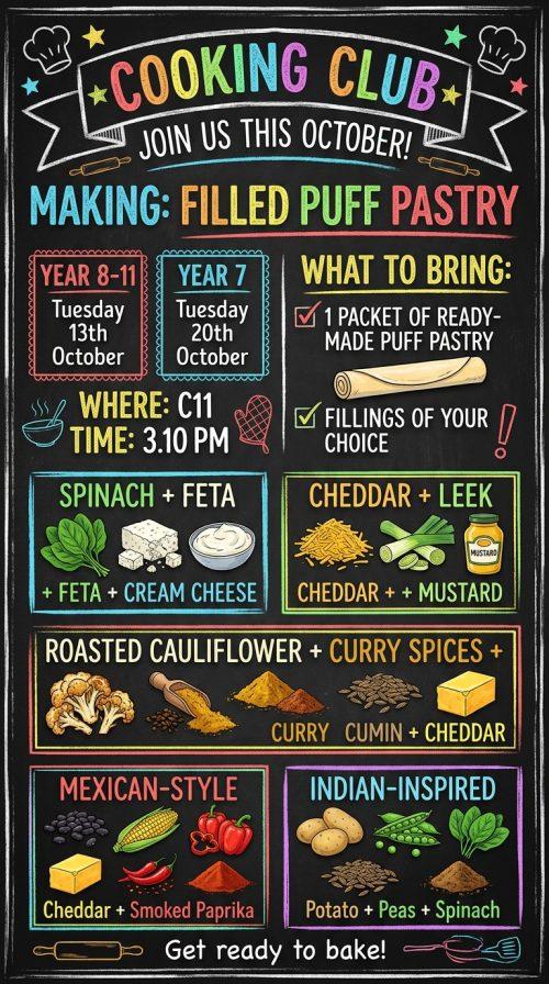 Cooking club news